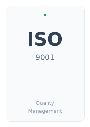 ISO 9001 Certificate