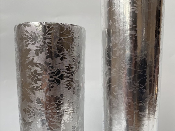 Embossed aluminum foil roll — diamond cross pattern premium kitchen